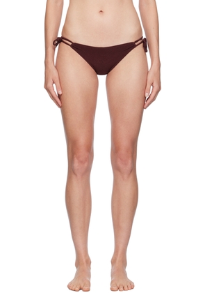 Yasmine Eslami Burgundy 'The Mona' Bikini Bottom