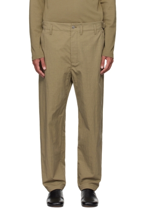 LEMAIRE Khaki Carrot Trousers