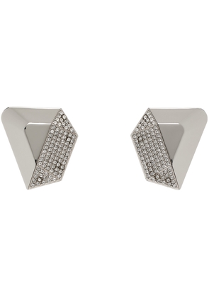 Amina Muaddi Silver Giselle Earrings