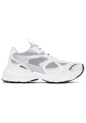 Axel Arigato White & Silver Marathon Runner Sneakers