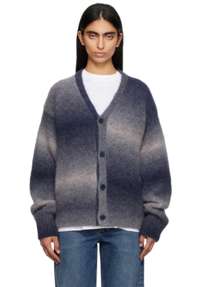 Études Navy Alpaca Cardigan