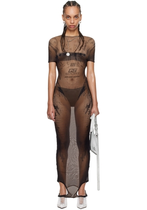 Jean Paul Gaultier Brown Shayne Oliver Edition 'GS Sport' Maxi Dress