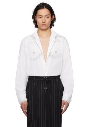 Jean Paul Gaultier White 'The Tattoo Poem' Shirt