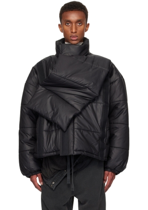 Y/Project Black Velcro Puffer Jacket