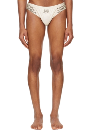 Jean Paul Gaultier Off-White 'The Tattoo Wings' Swim Briefs