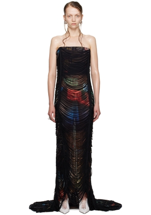 Jean Paul Gaultier Brown Shayne Oliver Edition 'The Long Slashed City' Maxi Dress
