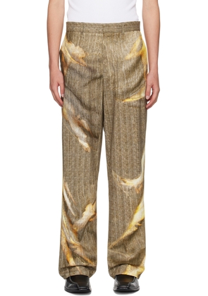 Y/Project Beige Sun Bleached Trousers
