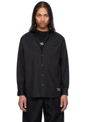 Comme des Garçons Homme Black Cotton Broad Shirt