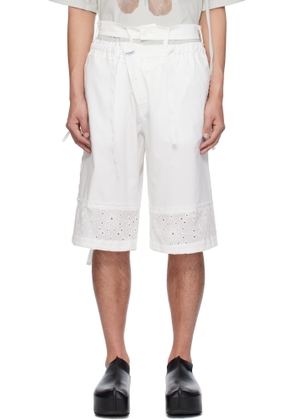 Ottolinger White Baggy Cargo Shorts