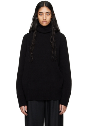 The Row Black Stepny Turtleneck