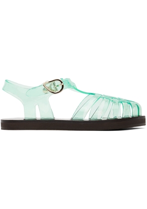 Ancient Greek Sandals Blue Homeria Jelly Sandals