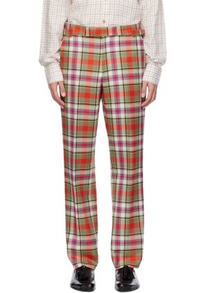 Vivienne Westwood Green & Red Sang Trousers