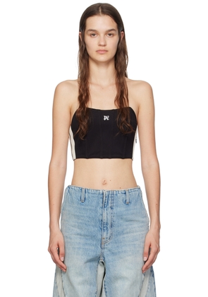 Palm Angels Black Monogram Corset
