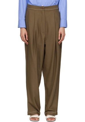 Cordera Brown Tailoring Stitch Trousers