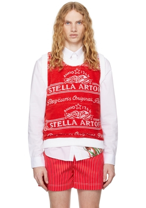 Adam Jones Red 'Stella' Beer Towel Vest