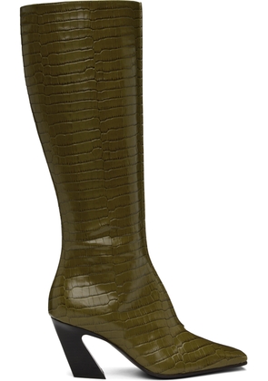 Bottega Veneta Green Lewis Tall Boots