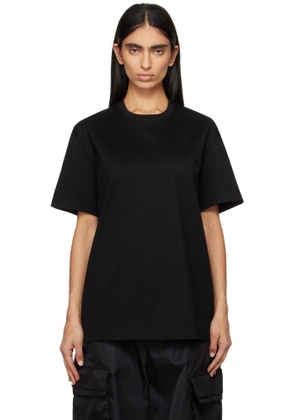 WOOYOUNGMI Black Metallic Graphic T-shirt