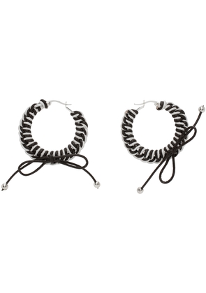 Chopova Lowena Black & White Nimbus Mini Hoops