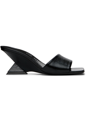 The Attico Black Cheope Mules