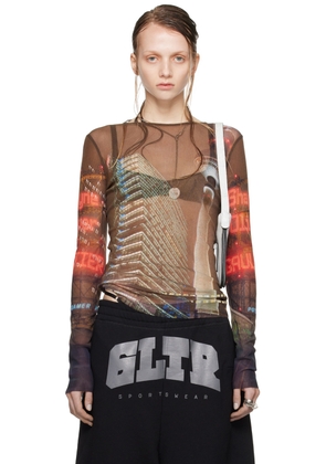 Jean Paul Gaultier Brown Shayne Oliver Edition Long Sleeve T-Shirt