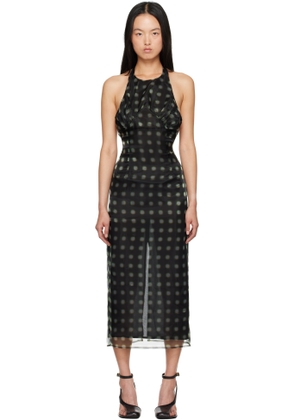 16Arlington Black Zita Midi Dress