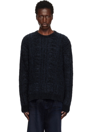 WOOYOUNGMI Navy Cable Sweater