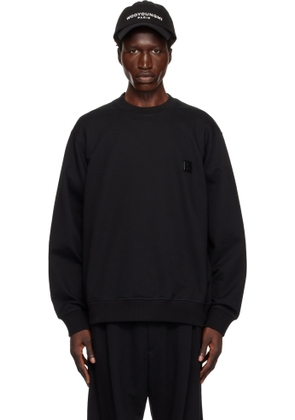 WOOYOUNGMI Black Metallic Graphic T-shirt