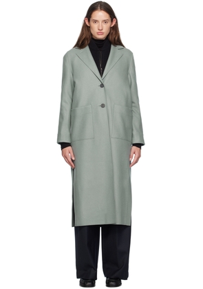 Harris Wharf London Green Long Boxy Coat