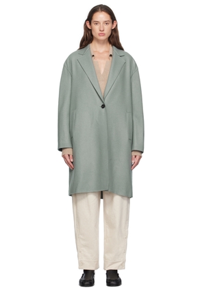 Harris Wharf London Blue Oversized Coat