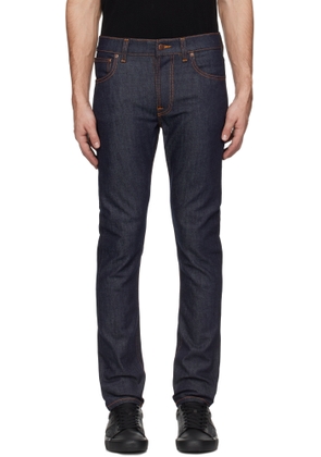 Nudie Jeans Navy Lean Dean Jeans