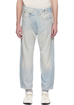 R13 Blue Crossover Jeans
