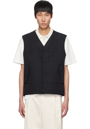 Hugo Black Nylon Stacked Logo Vest