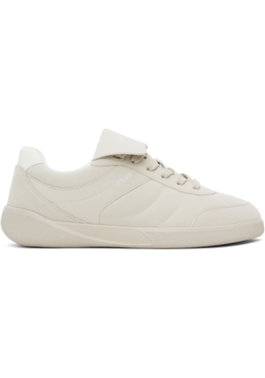 Hugo Beige Foldover Tongue Sneakers