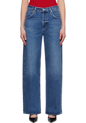 Citizens of Humanity Blue Ayla Baggy Jeans