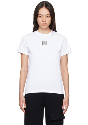 Moschino White Barcode T-Shirt