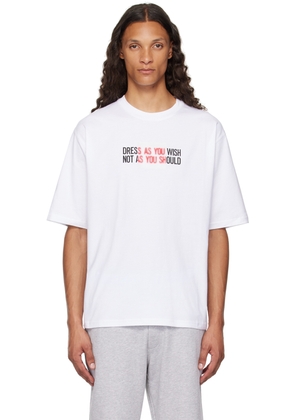 Moschino White Printed T-Shirt