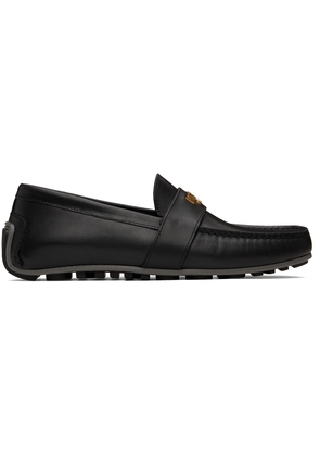 Moschino Black Driver Loafers