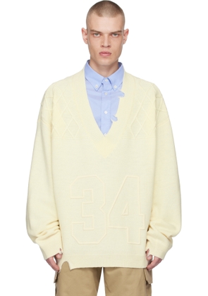 AMBUSH Off-White Destroyed Rib Knit Sweater