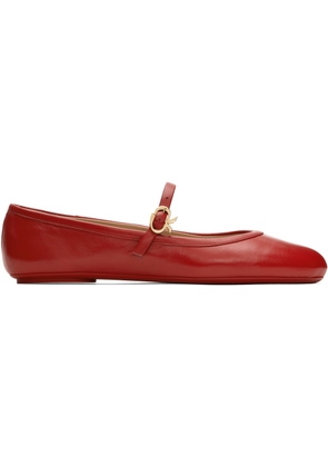 Gianvito Rossi Red Carla Ballerina Flats