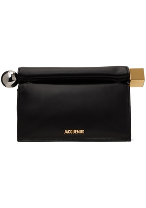 JACQUEMUS Black Les Sculptures 'La pochette rond carré' Clutch