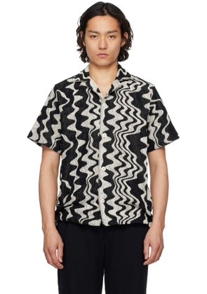 OAS Black & Off-White Verve Cuba Terry Shirt