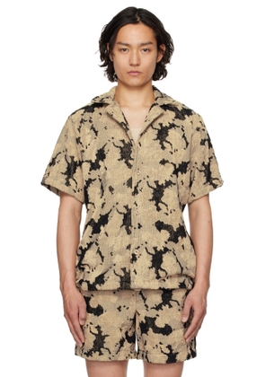 OAS Beige & Black Jura Contraste Cuba Terry Shirt
