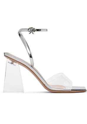Gianvito Rossi Silver Cosmic 85 Heeled Sandals
