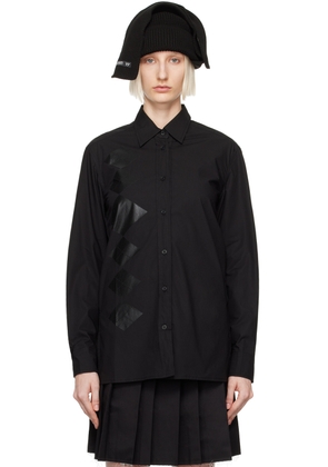 OPEN YY Black Argyle Button Down Shirt