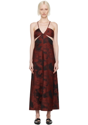 BITE Red & Black Aquilone Midi Dress