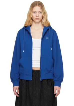 ADER error Blue Sig; TRS Tag 01 Zip-Up Hoodie
