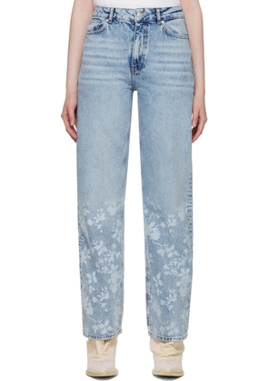 Holzweiler Blue Flower Print Jeans