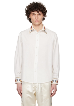 Bode White Candyfloss Shirt