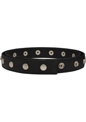 Rick Owens DRKSHDW Black Hollywood Snaps Belt