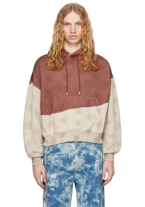 Eckhaus Latta Red & Beige Mars Hoodie